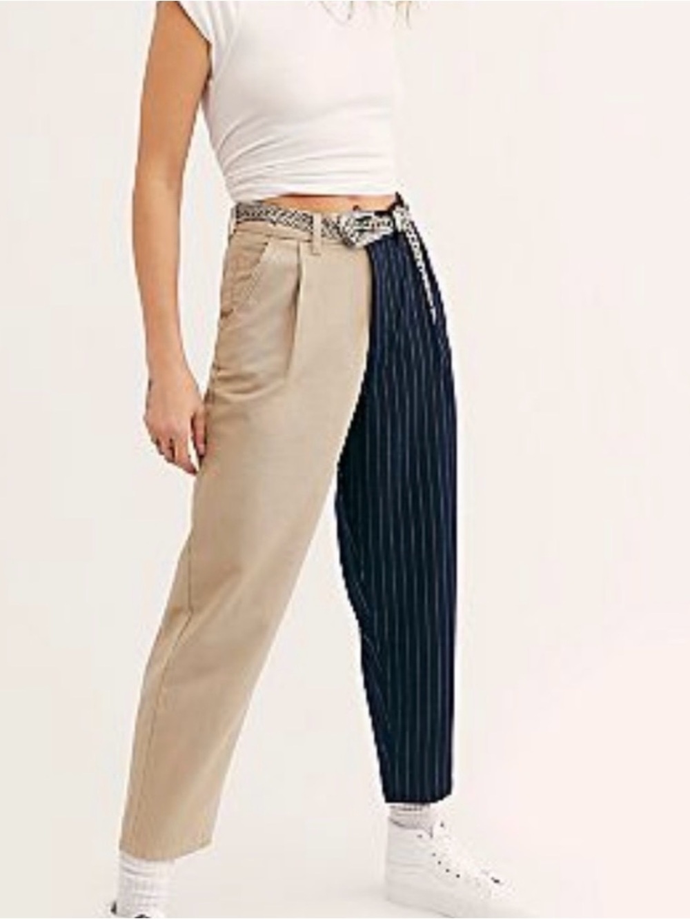 NWOT Blue Revival Mixology Happy Hour Two-Tone Straight Leg Pants - Size 28